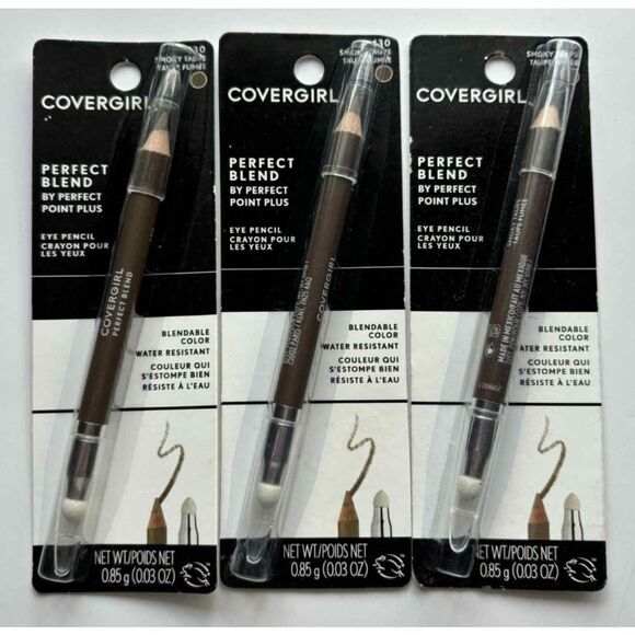 3 Covergirl Perfect Blend by Perfect Point Plus Eye Pencil 130 Smokey Taupe - Picture 1 of 2